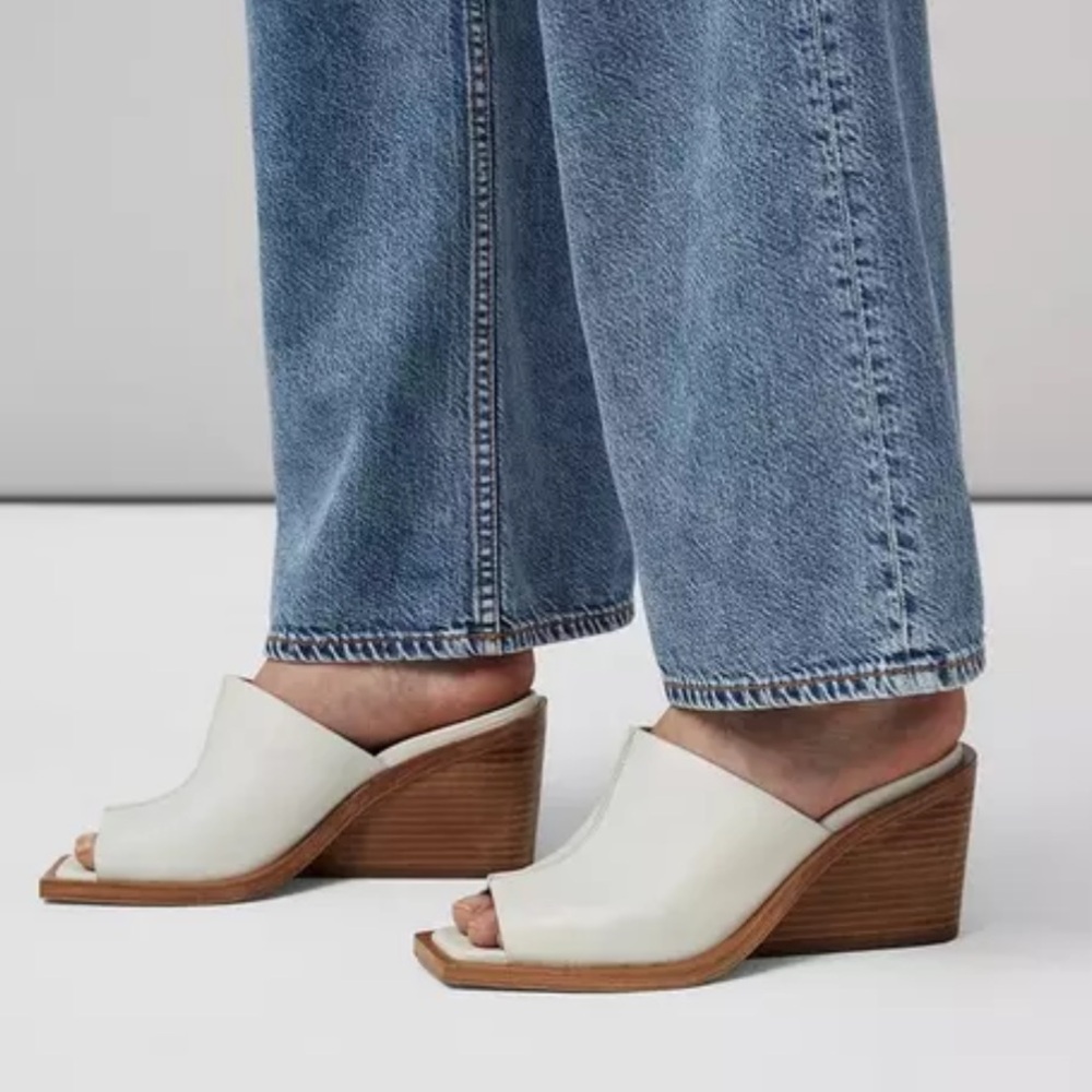 Rag & Bone Santiago Wedge Sandal - Leather (White)